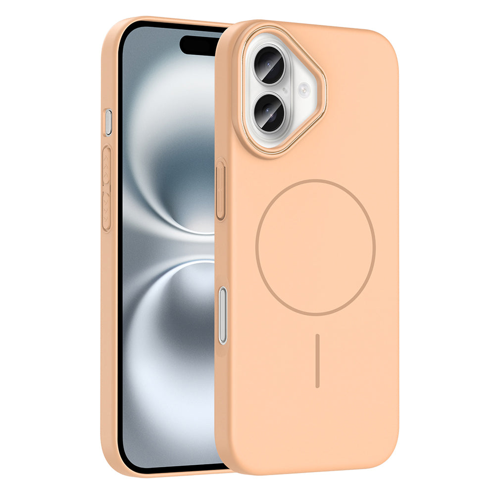 Apple iPhone 16 Plus Kılıf M-safe Şarj Özellikli Zore Ruby Sert Kapak Mürdüm