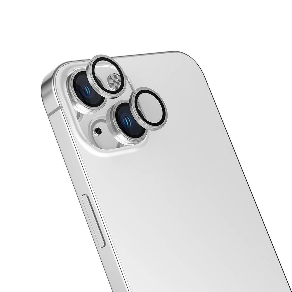 Apple iPhone 16 Plus Zore CL-15 Parmak İzi Bırakmayan Anti-Reflective Kamera Lens Koruyucu Mavi