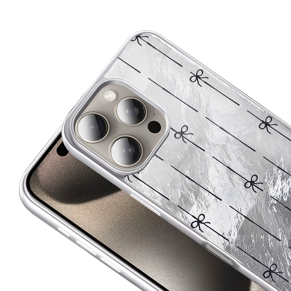 Apple iPhone 16 Pro Kılıf Desenli Zore Mep Kapak İncili Fiyonk