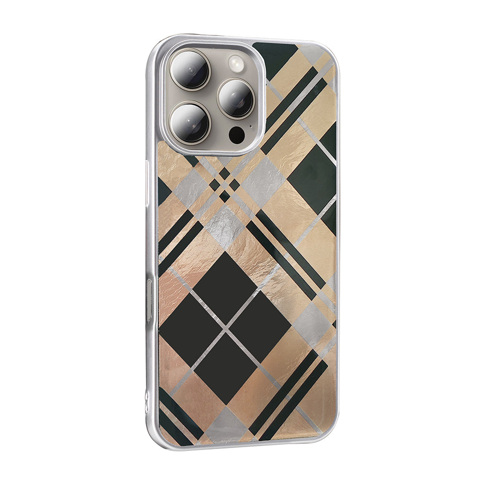 Apple iPhone 16 Pro Kılıf Desenli Zore Mep Kapak Gri Leopar