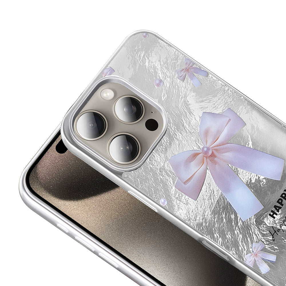 Apple iPhone 16 Pro Kılıf Desenli Zore Mep Kapak Gri Leopar