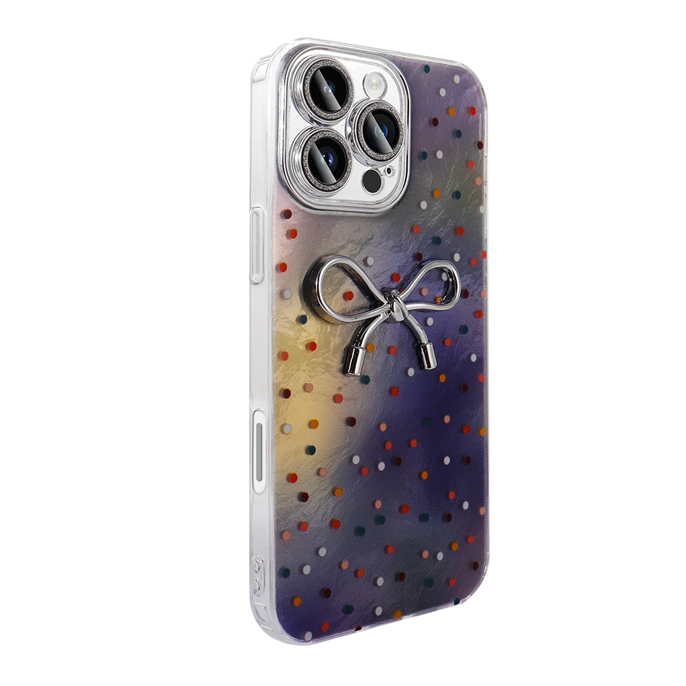 Apple iPhone 16 Pro Kılıf Kamera Korumalı Figürlü Zore Ponti Silikon Kapak Açık Pembe