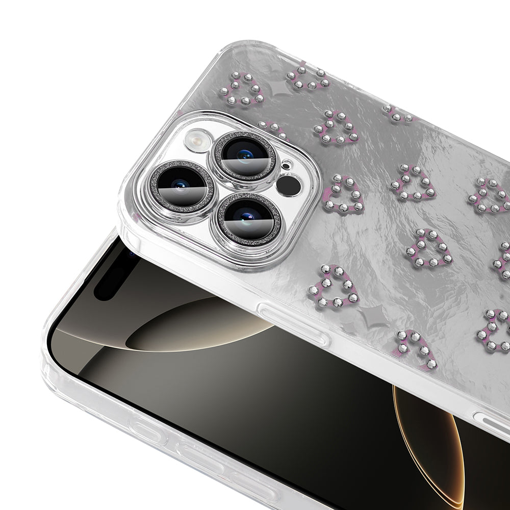 Apple iPhone 16 Pro Kılıf Kamera Korumalı Figürlü Zore Ponti Silikon Kapak Beyaz