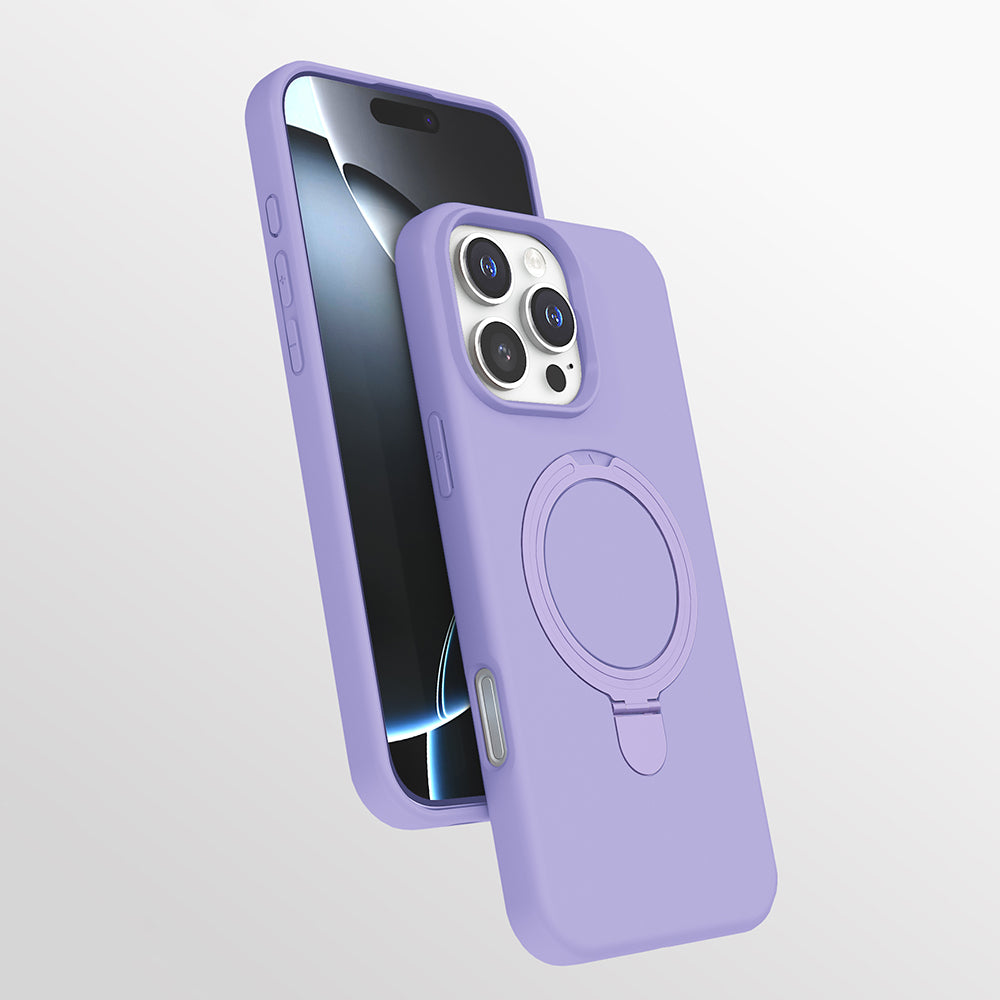 Apple iPhone 16 Pro Kılıf M-safe Şarj Özellikli Standlı Zore Samara Kapak