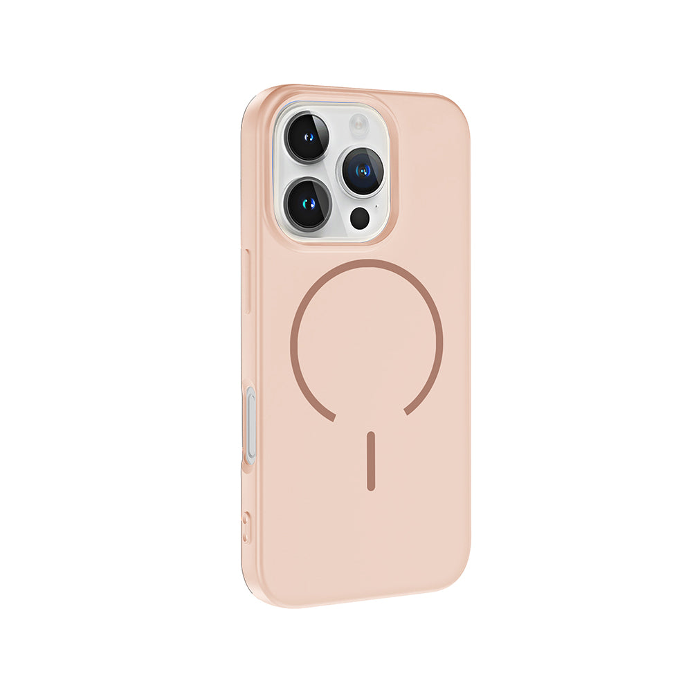 Apple iPhone 16 Pro Kılıf M-safe Şarj Özellikli Zore Meta Kapak