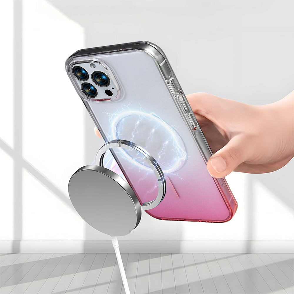 Apple iPhone 16 Pro Kılıf M-Safe Şarj Özellikli Zore Septik Silikon Kapak Siyah