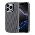 Apple iPhone 16 Pro Kılıf M-safe Şarj Özellikli Karbon Fiber Görünümlü Zore Troy Kapak