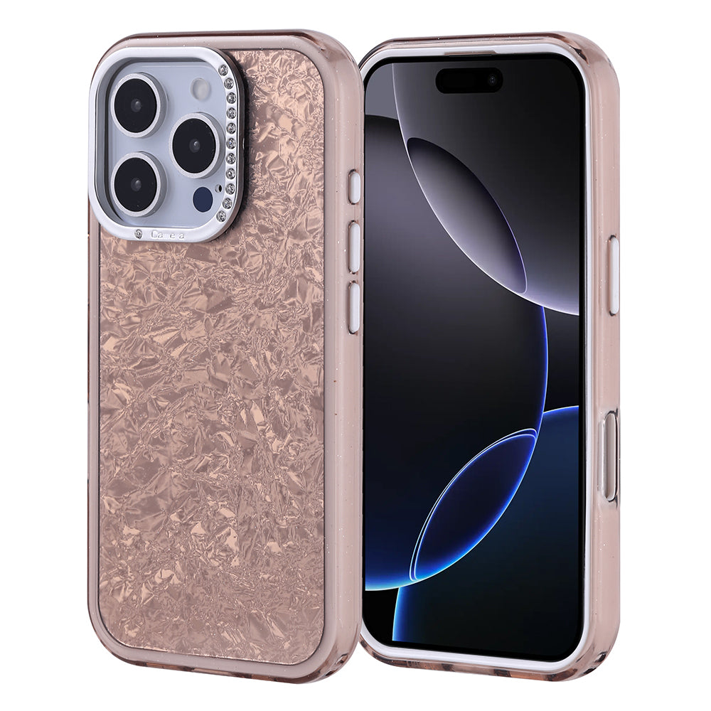 Apple iPhone 16 Pro Kılıf Taşlı Tasarım Zore Kapi Kapak Siyah