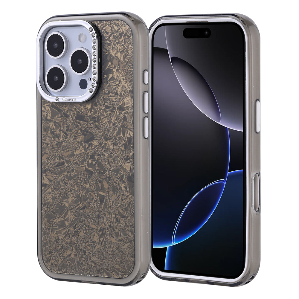 Apple iPhone 16 Pro Kılıf Taşlı Tasarım Zore Kapi Kapak Siyah