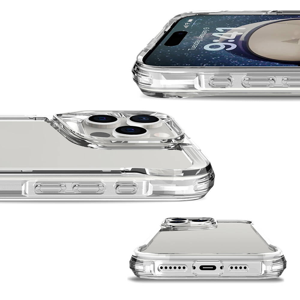 Apple iPhone 16 Pro Kılıf Zore T-Max Kapak Şeffaf