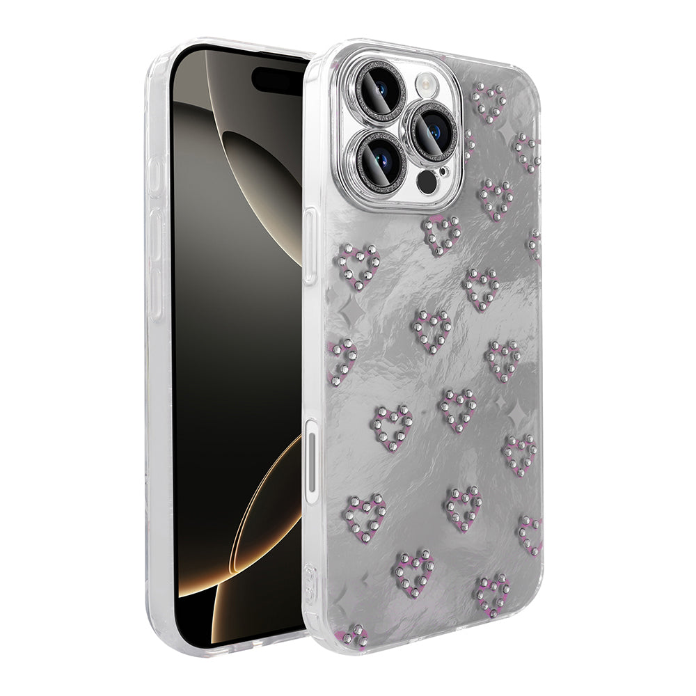 Apple iPhone 16 Pro Max Kılıf Kamera Korumalı Figürlü Zore Ponti Silikon Kapak Beyaz