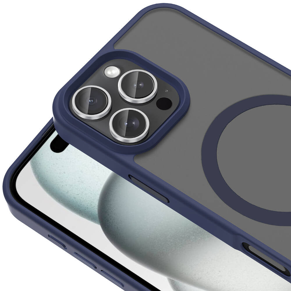 Apple iPhone 16 Pro Max Kılıf M-safe Şarj Özellikli Mat Arka Yüzey Zore Sio Kapak Siyah