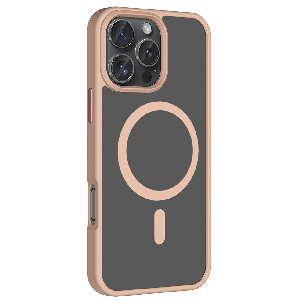 Apple iPhone 16 Pro Max Kılıf M-safe Şarj Özellikli Mat Arka Yüzey Zore Sio Kapak Koyu Yeşil