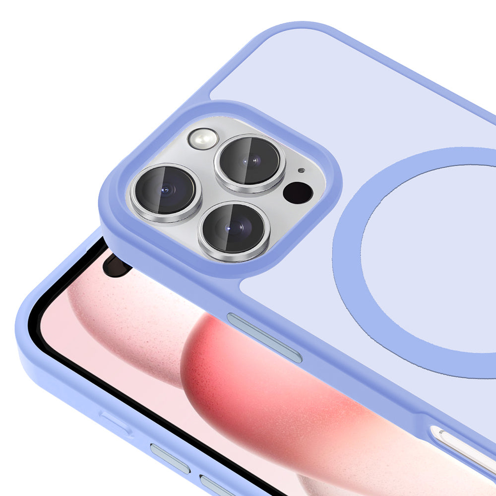 Apple iPhone 16 Pro Max Kılıf M-safe Şarj Özellikli Mat Arka Yüzey Zore Sio Kapak Siyah