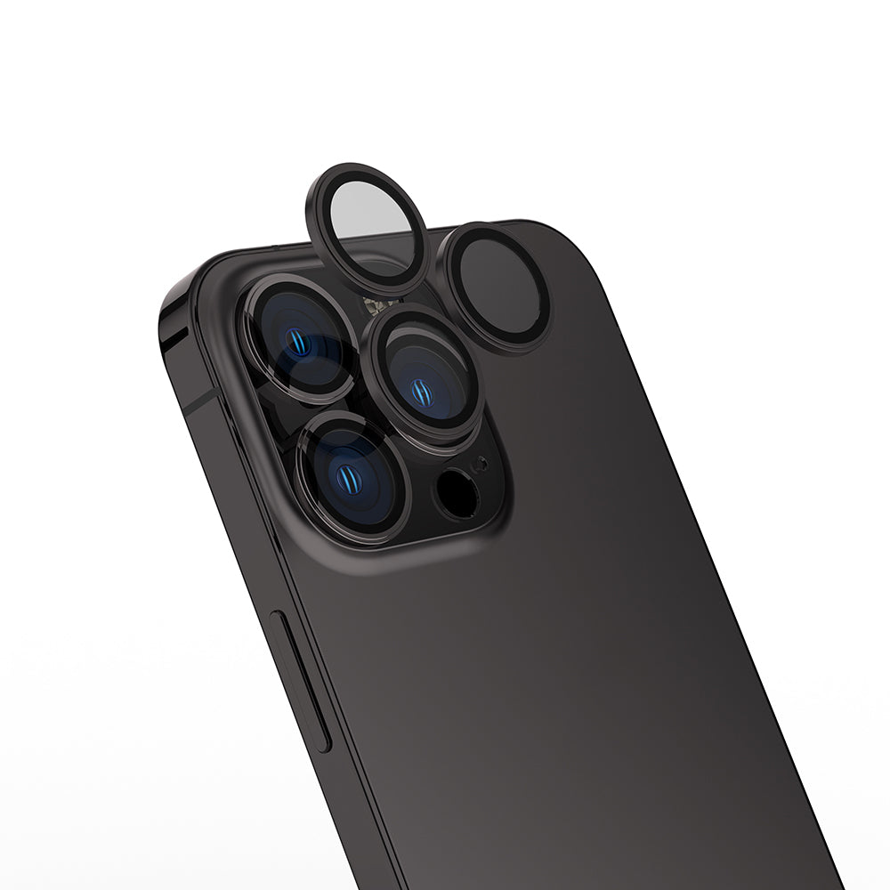 Apple iPhone 16 Pro Zore Mikro Kamera Lens Koruyucu Siyah