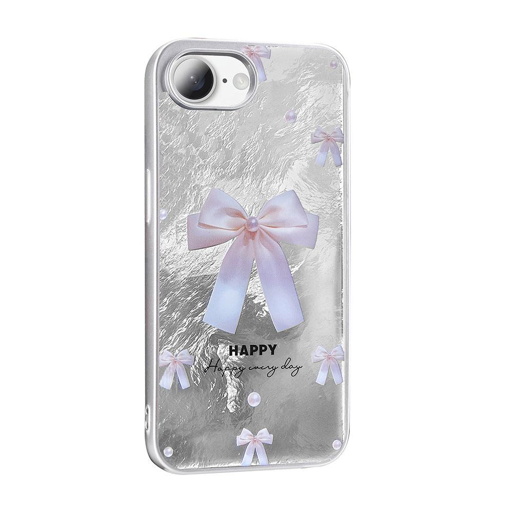 Apple iPhone 16E Kılıf Desenli Zore Mep Kapak Gri Leopar