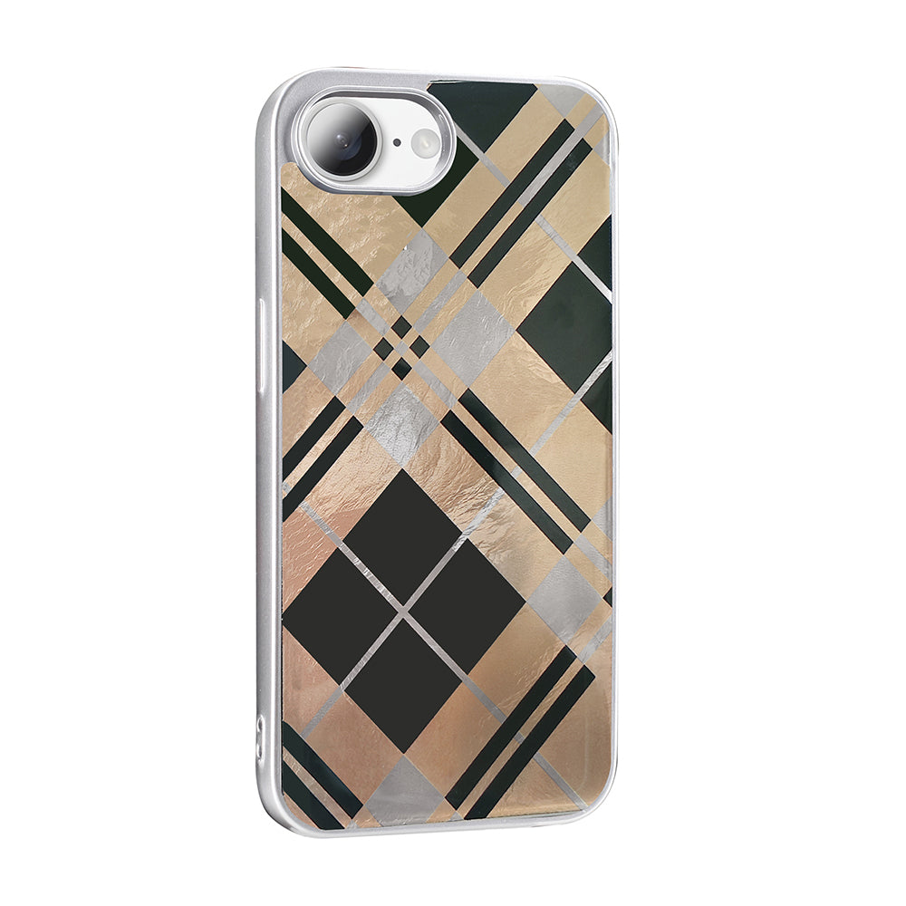 Apple iPhone 16E Kılıf Desenli Zore Mep Kapak Gold Leopar