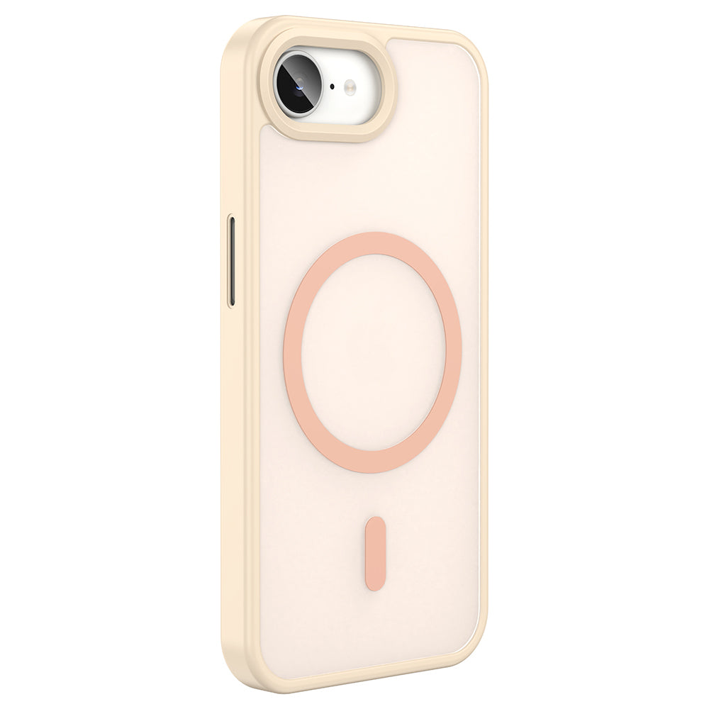 Apple iPhone 16E Kılıf M-safe Şarj Özellikli Mat Arka Yüzey Zore Sio Kapak Lacivert