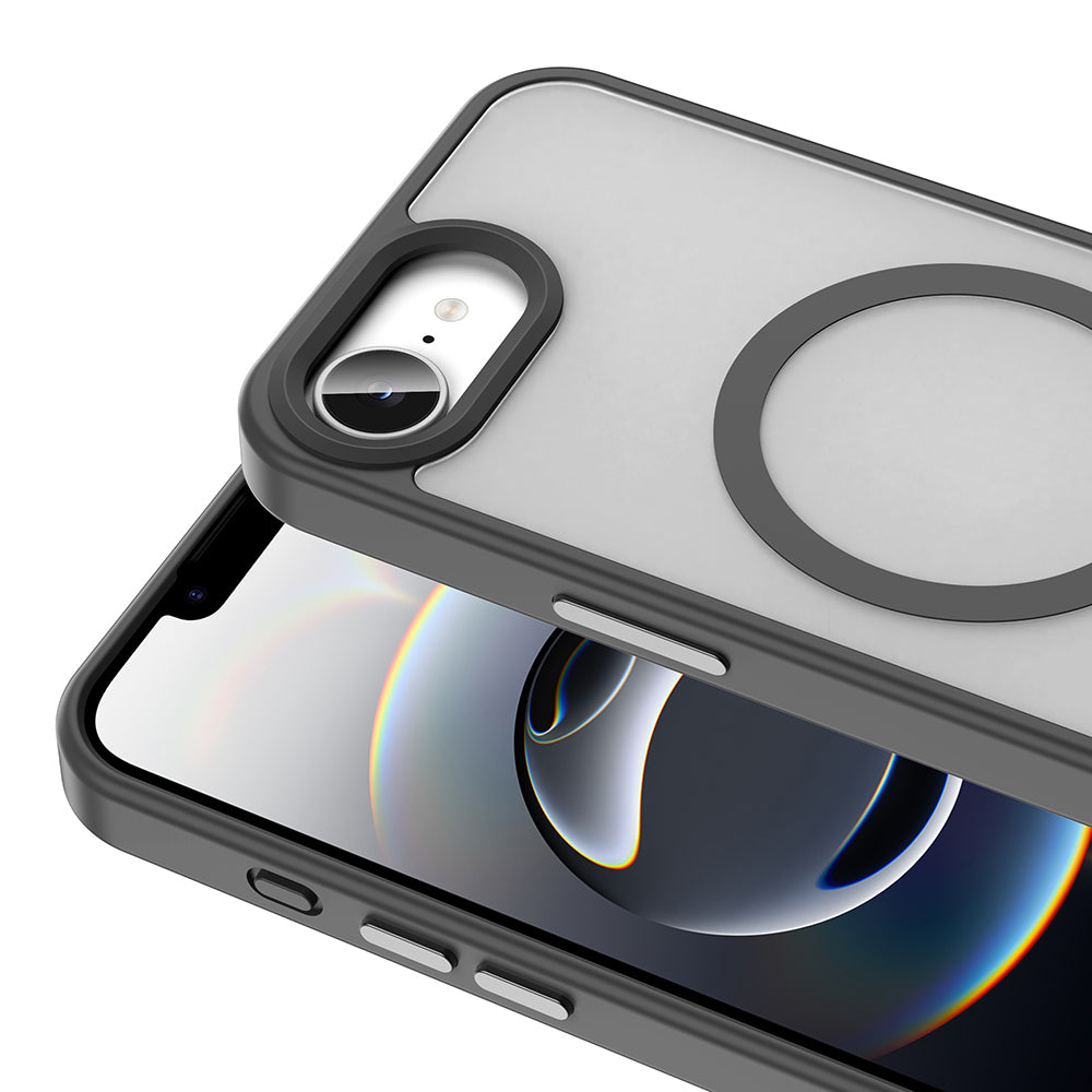 Apple iPhone 16E Kılıf M-safe Şarj Özellikli Mat Arka Yüzey Zore Sio Kapak Pembe