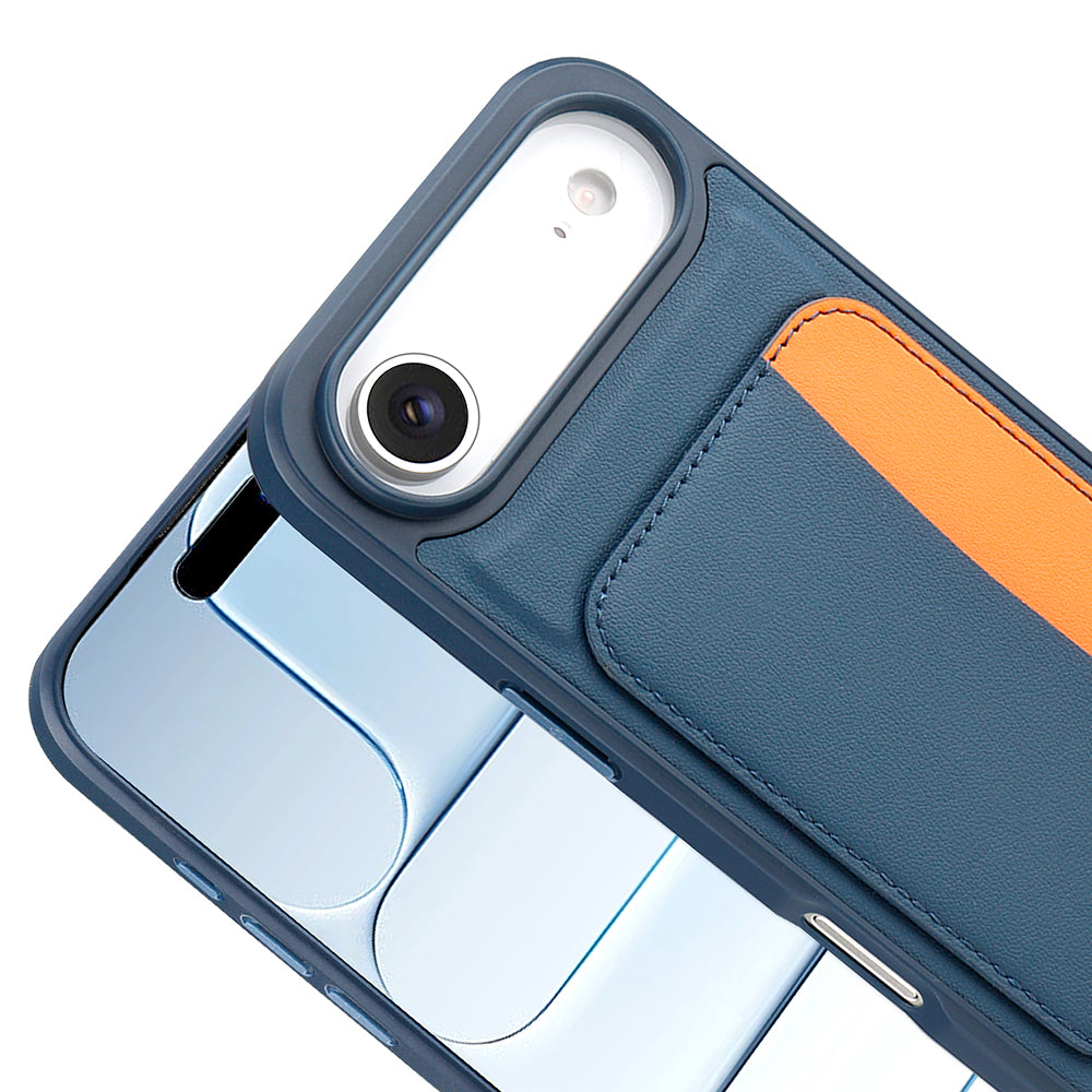 Apple iPhone 17 Air Kılıf Kartlıklı Zore X-Kart Silikon Kapak Siyah