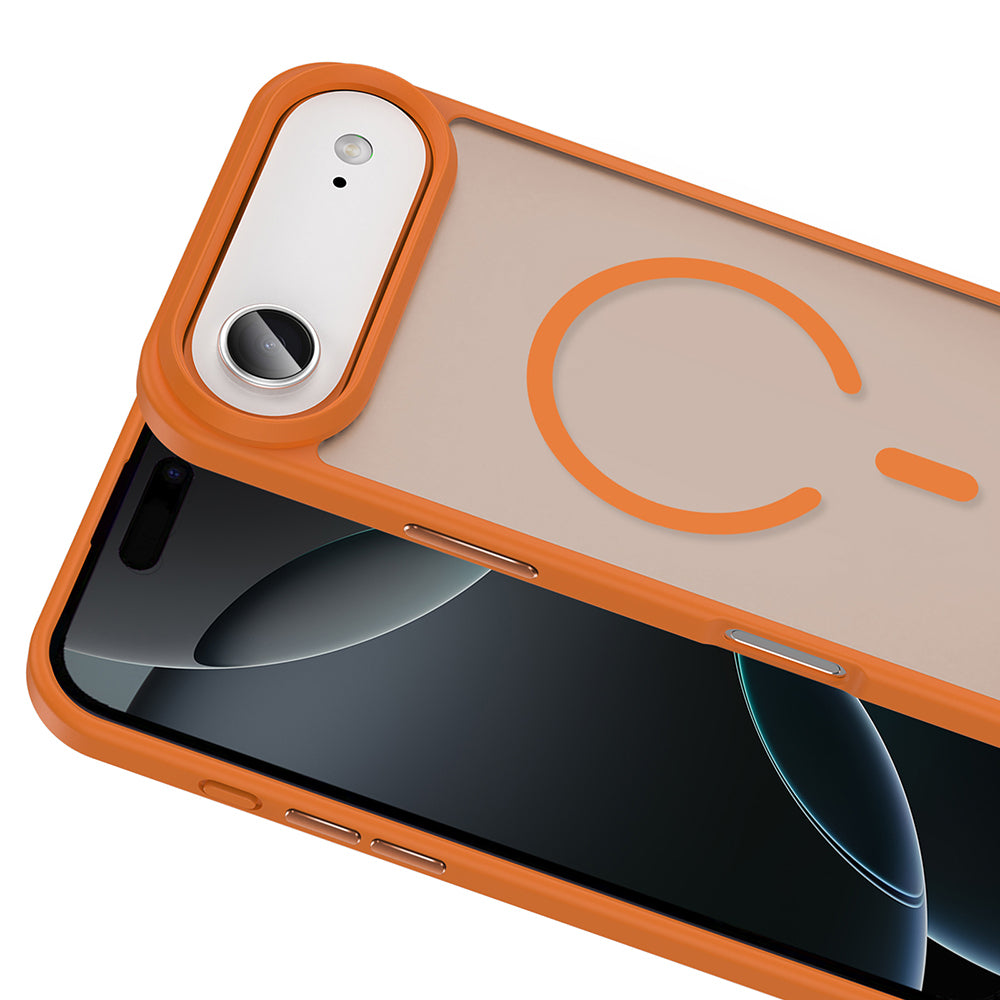 Apple iPhone 17 Air Kılıf M-safe Şarj Özellikli Mat Arka Yüzey Zore Sio Kapak Siyah