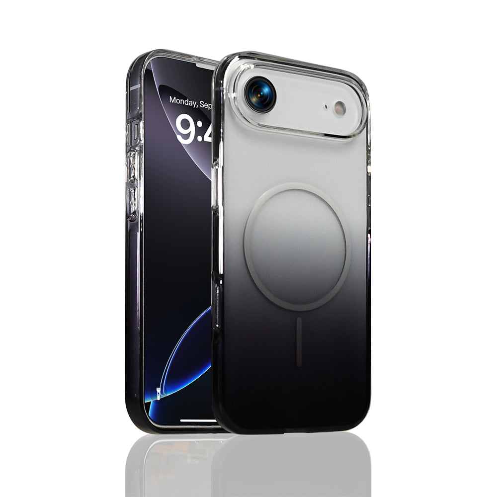 Apple iPhone 17 Air Kılıf M-Safe Şarj Özellikli Zore Septik Silikon Kapak Siyah