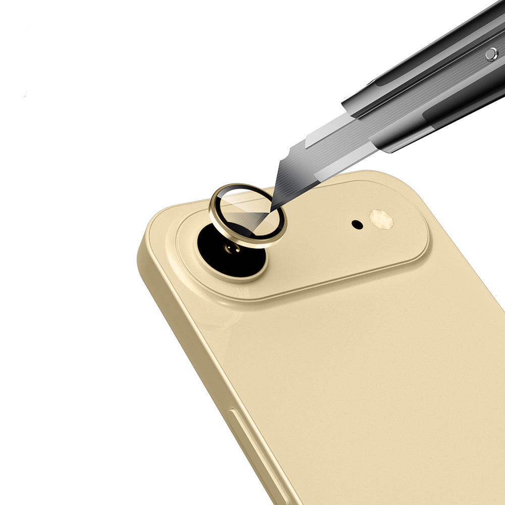 Apple iPhone 17 Air Zore Mikro Kamera Lens Koruyucu Gold