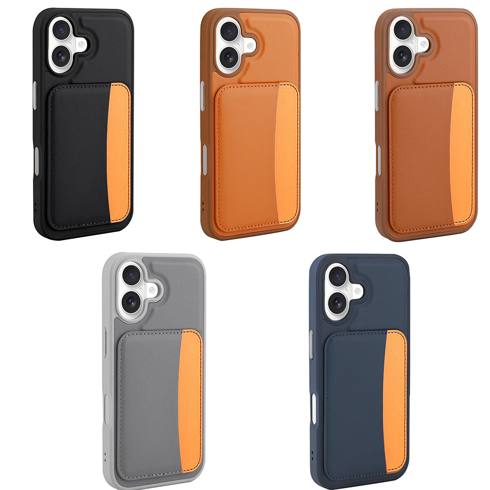 Apple iPhone 17 Kılıf Kartlıklı Zore X-Kart Silikon Kapak Lacivert