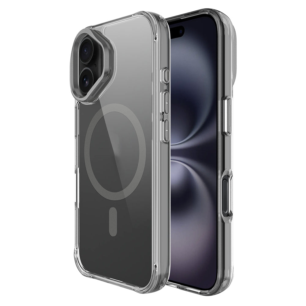 Apple iPhone 17 Kılıf M-safe Şarj Özellikli Airbagli Kamera Standlı Zore Azor Kapak