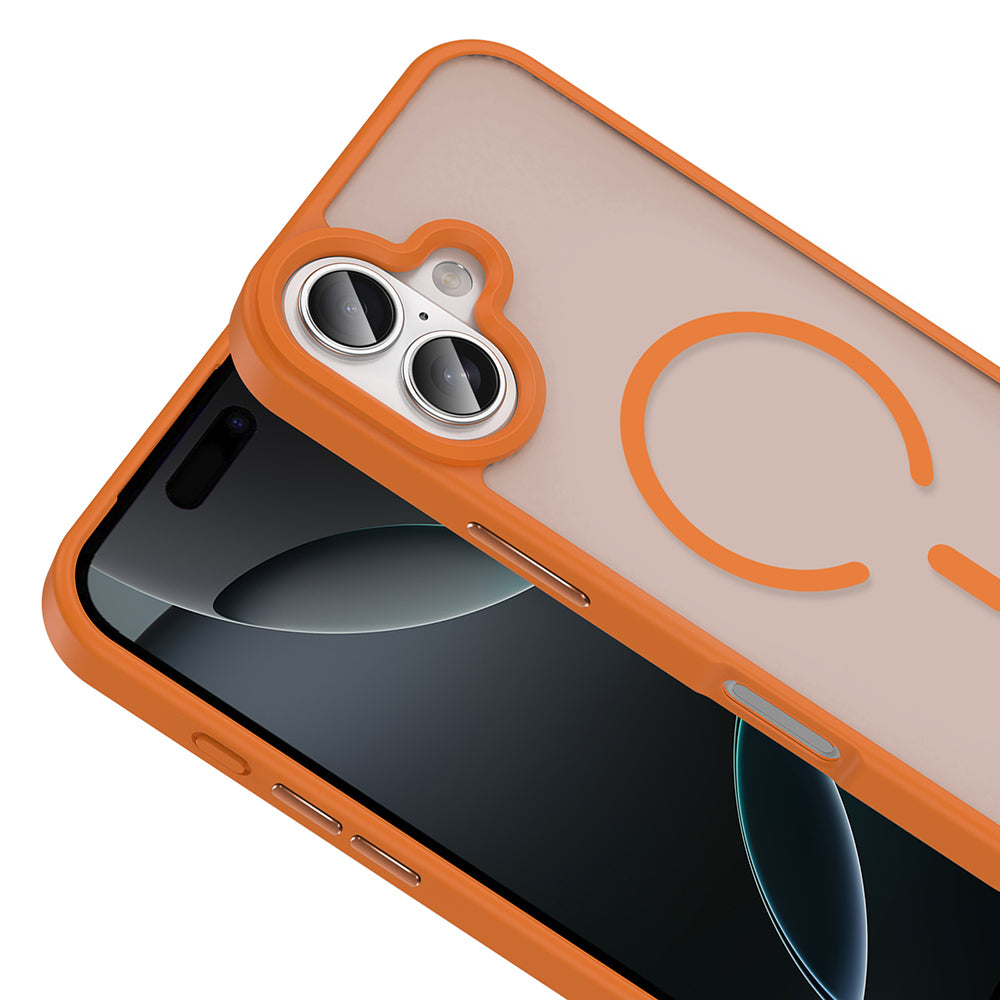 Apple iPhone 17 Kılıf M-safe Şarj Özellikli Mat Arka Yüzey Zore Sio Kapak Gri