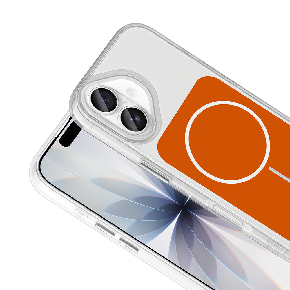 Apple iPhone 17 Kılıf M-Safe Şarj Özellikli Metal Buton Tasarımlı Zore İkonik Sert Silikon Kapak Gri