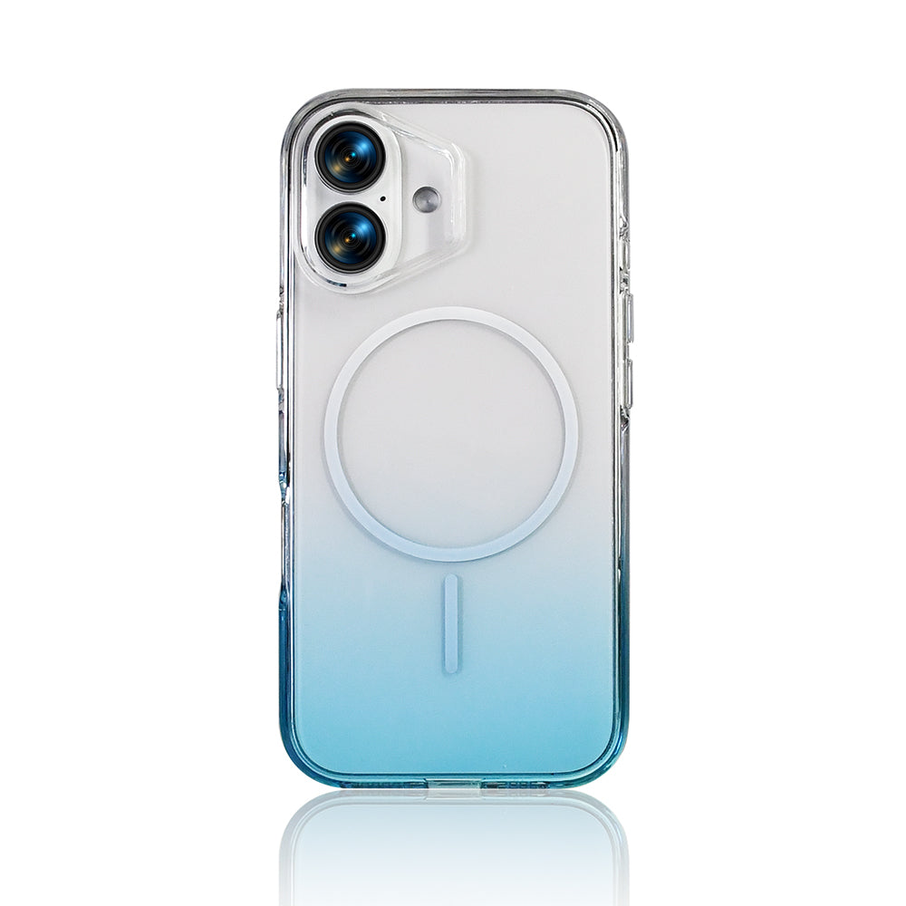 Apple iPhone 17 Kılıf M-Safe Şarj Özellikli Zore Septik Silikon Kapak Turkuaz