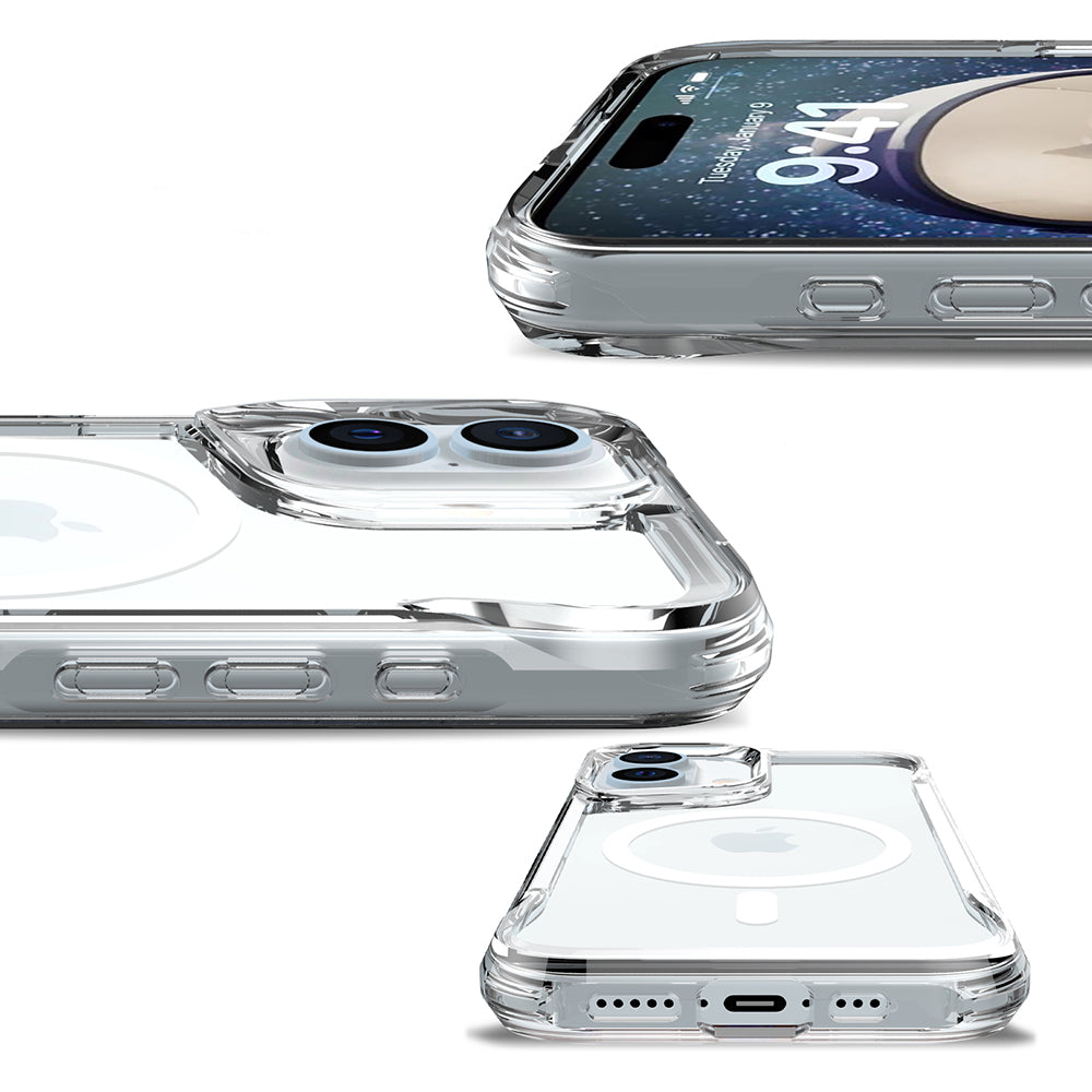 Apple iPhone 17 Kılıf Zore M-safe Şarj Özellikli T-Max M-safe Kapak Şeffaf