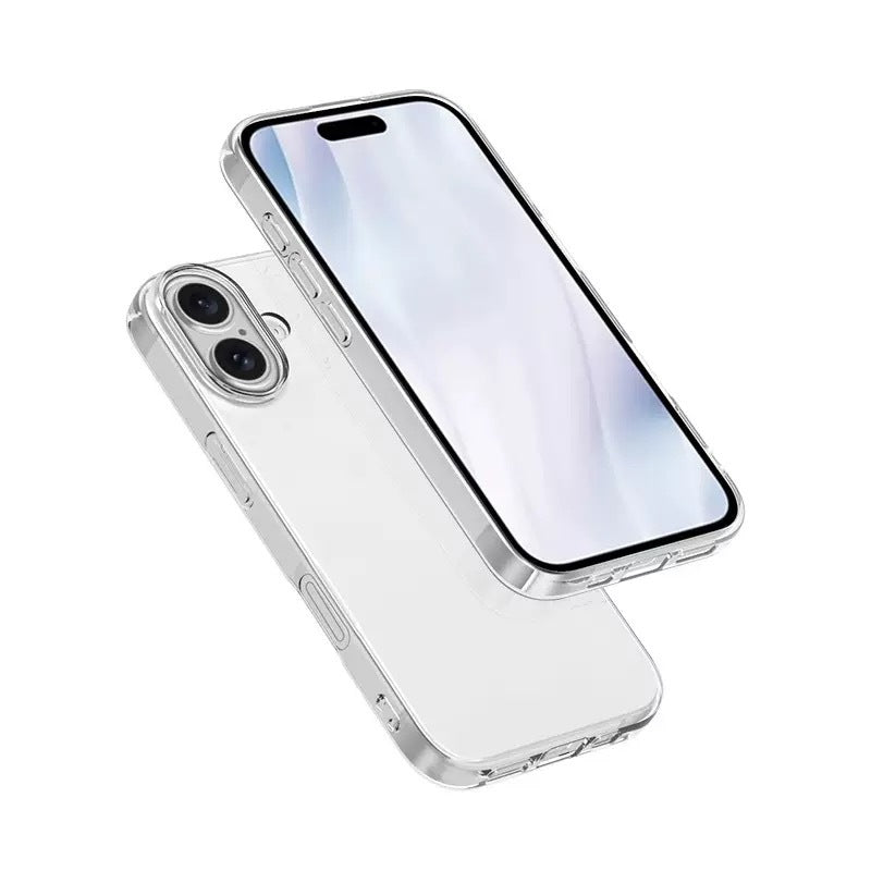 Apple iPhone 17 Kılıf Zore Süper Silikon Kapak Şeffaf