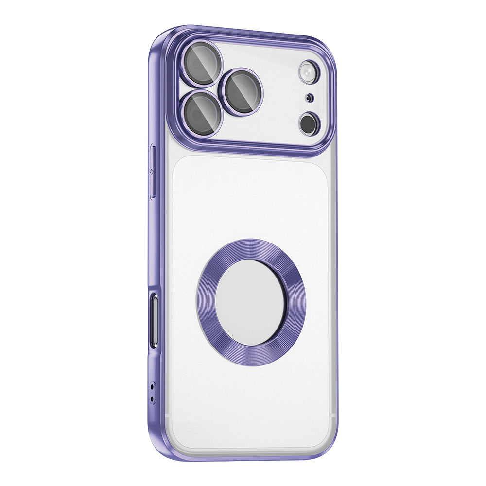 Apple iPhone 17 Pro Kılıf Kamera Korumalı Logo Gösteren Zore Omega Kapak