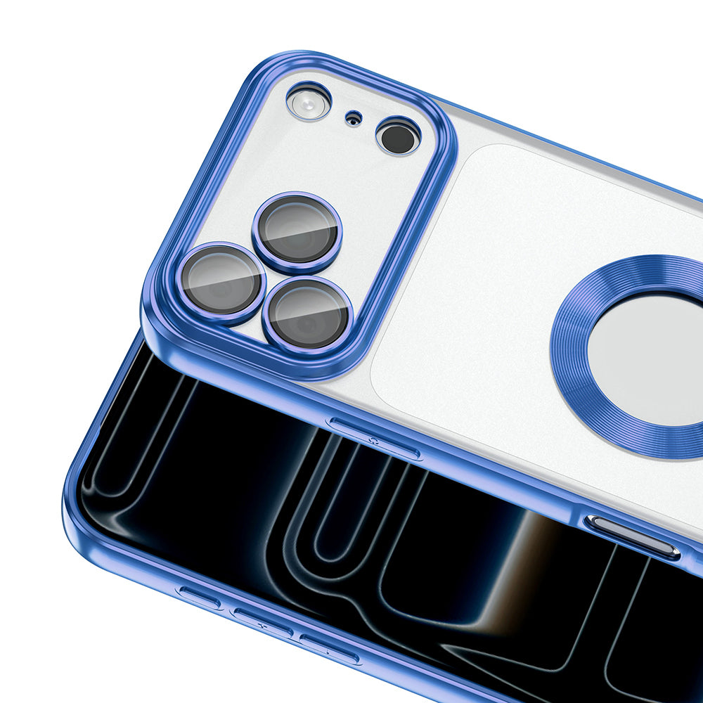 Apple iPhone 17 Pro Kılıf Kamera Korumalı Logo Gösteren Zore Omega Kapak
