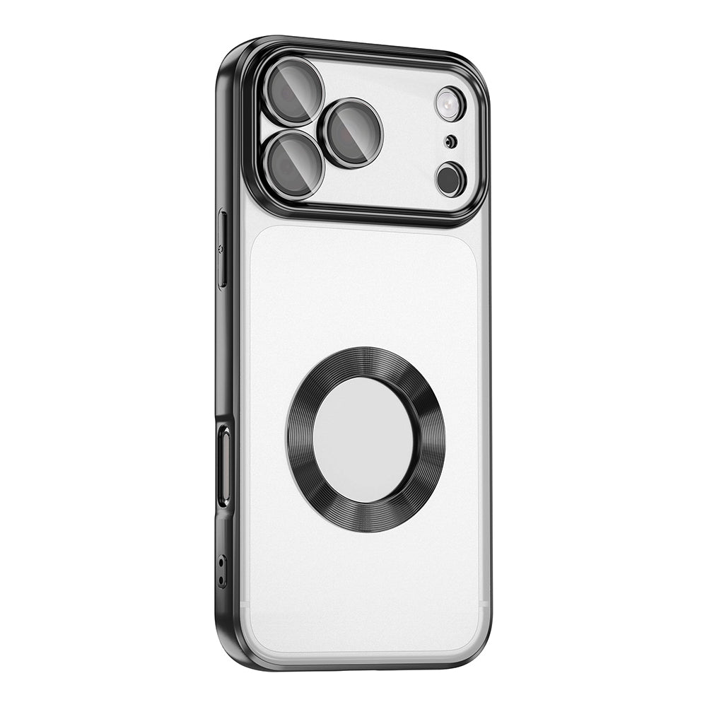 Apple iPhone 17 Pro Kılıf Kamera Korumalı Logo Gösteren Zore Omega Kapak