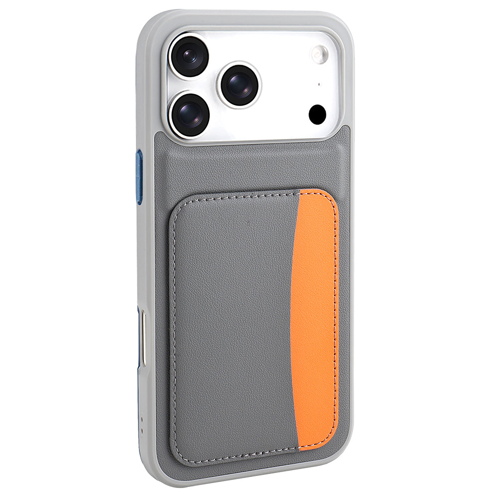 Apple iPhone 17 Pro Kılıf Kartlıklı Zore X-Kart Silikon Kapak Siyah