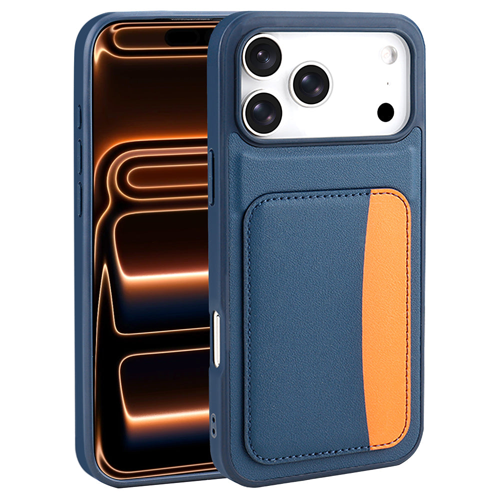 Apple iPhone 17 Pro Kılıf Kartlıklı Zore X-Kart Silikon Kapak Siyah