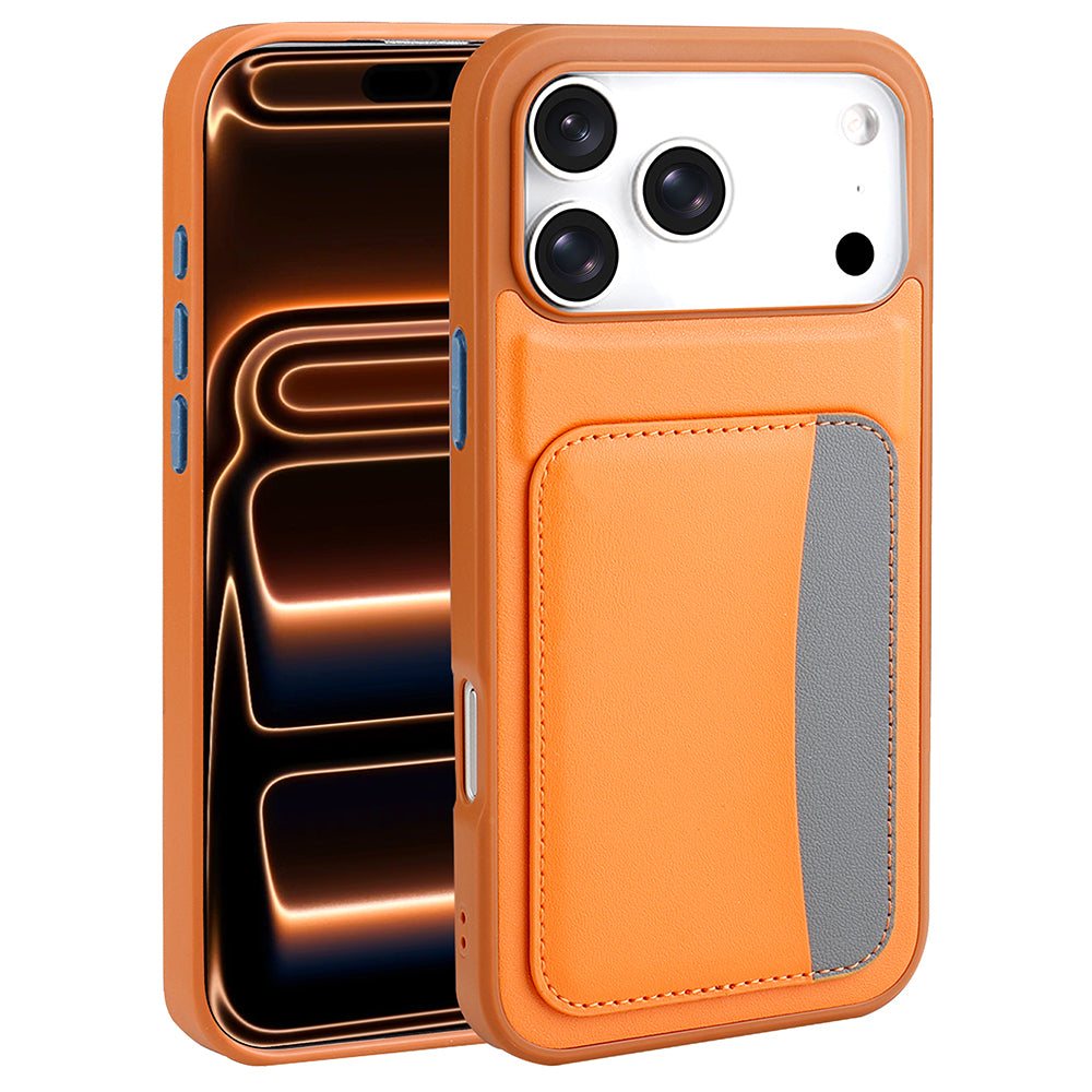 Apple iPhone 17 Pro Kılıf Kartlıklı Zore X-Kart Silikon Kapak Siyah