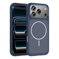 Apple iPhone 17 Pro Kılıf M-Safe Şarj Özellikli Metal Kamera Çerçeveli Zore Sanremo Silikon Kapak