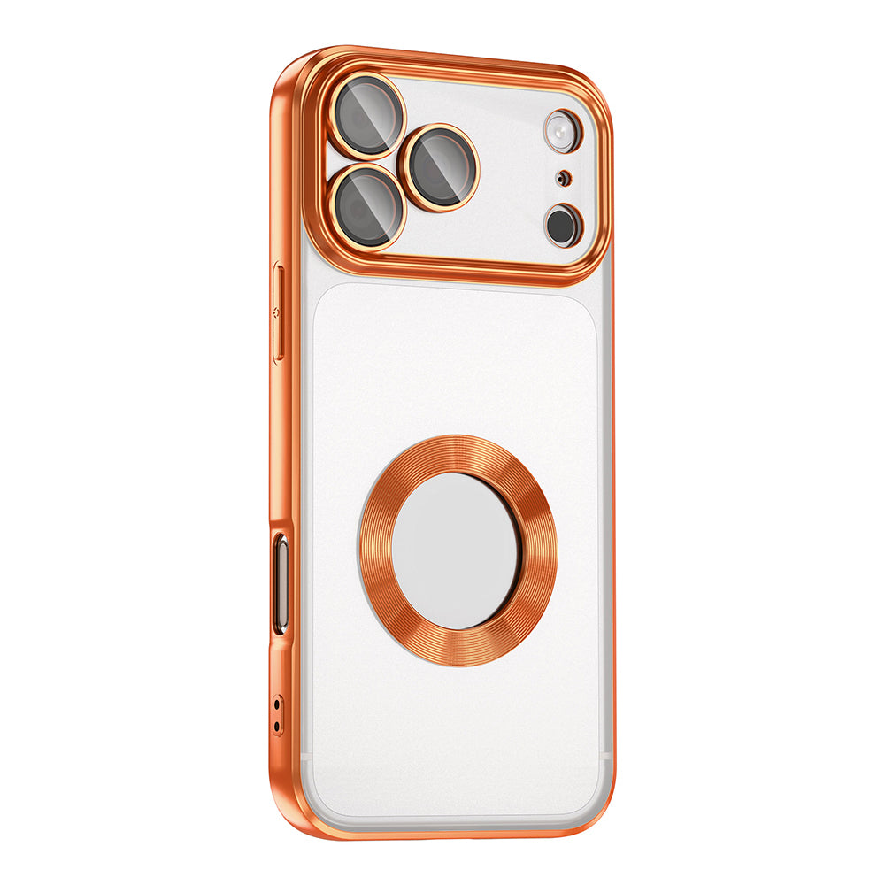 Apple iPhone 17 Pro Max Kılıf Kamera Korumalı Logo Gösteren Zore Omega Kapak