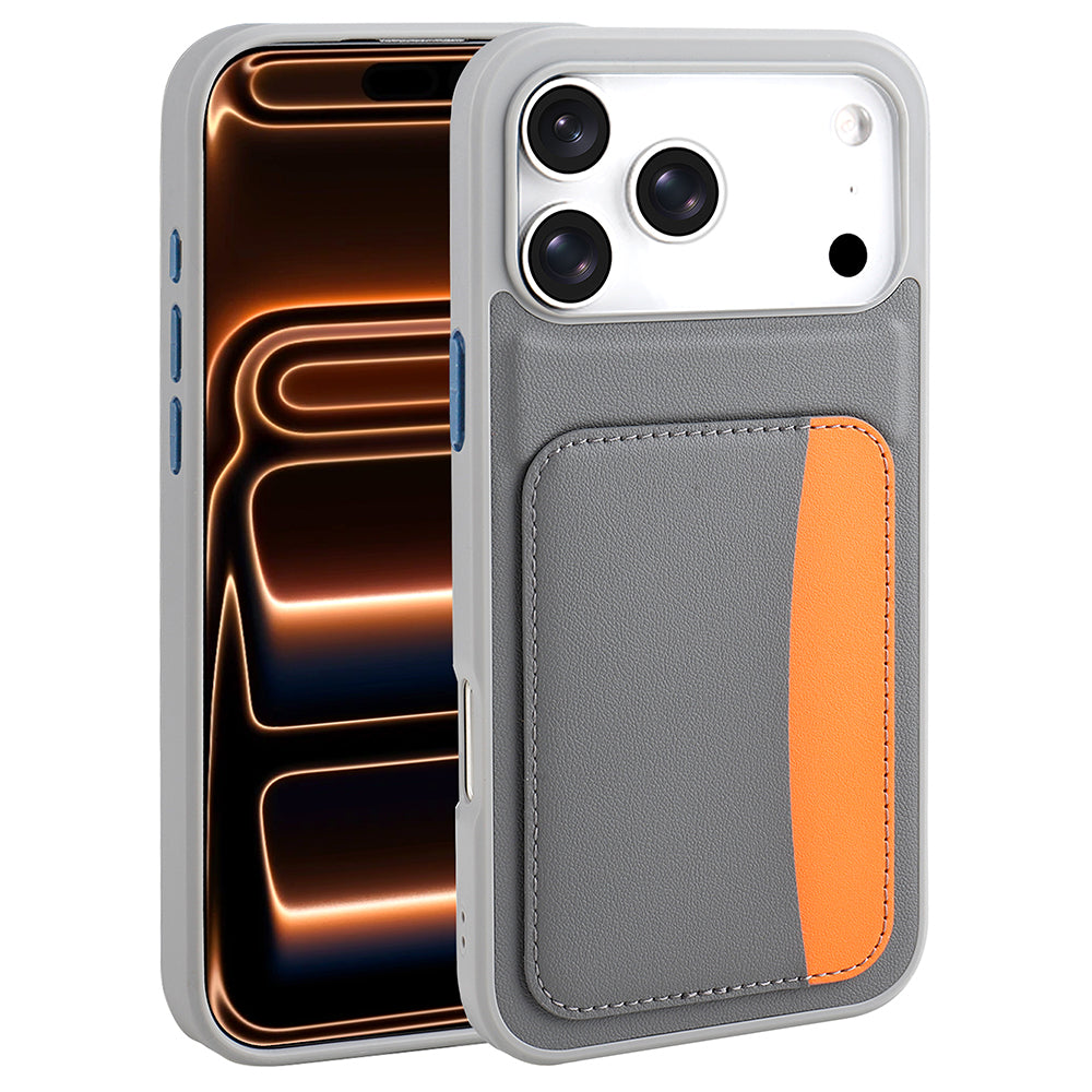 Apple iPhone 17 Pro Max Kılıf Kartlıklı Zore X-Kart Silikon Kapak Siyah