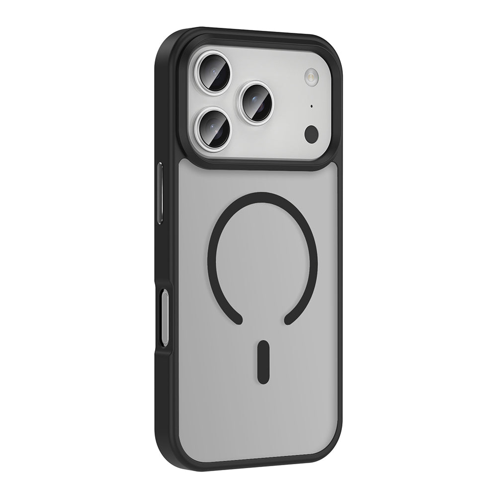 Apple iPhone 17 Pro Max Kılıf M-safe Şarj Özellikli Mat Arka Yüzey Zore Sio Kapak Turuncu