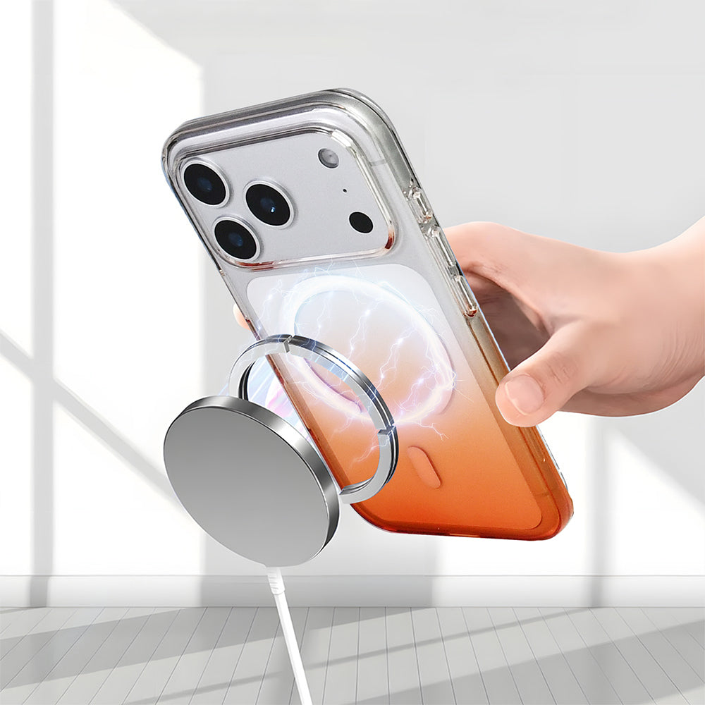 Apple iPhone 17 Pro Max Kılıf M-Safe Şarj Özellikli Zore Septik Silikon Kapak Siyah