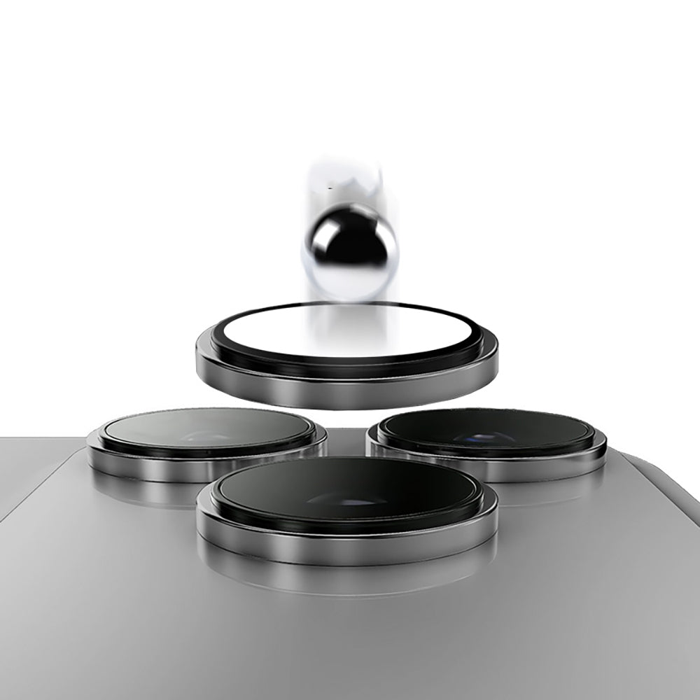 Apple iPhone 17 Pro Max Zore Mikro Kamera Lens Koruyucu Gümüş