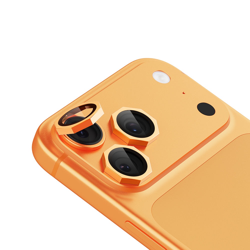 Apple iPhone 17 Pro Zore CL-19 Kamera Lens Koruyucu Turuncu