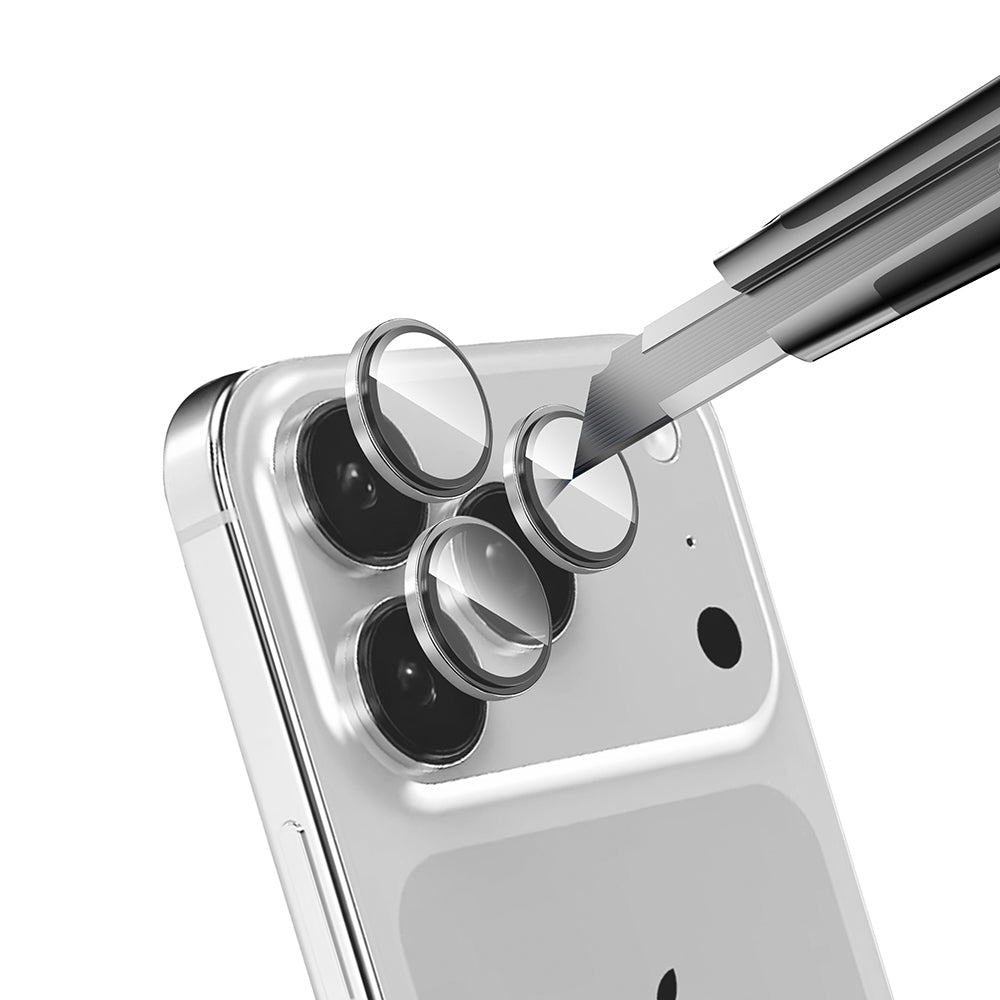 Apple iPhone 17 Pro Zore Mikro Kamera Lens Koruyucu Gri