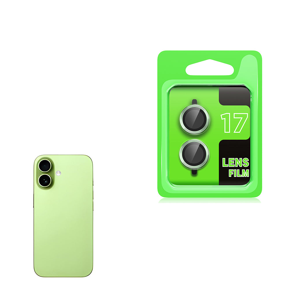 Apple iPhone 17 Zore CL-07 Kamera Lens Koruyucu Açık Yeşil