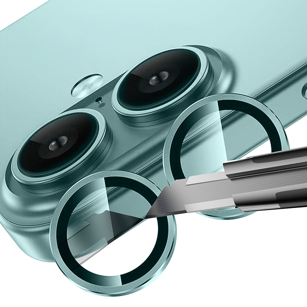 Apple iPhone 17 Zore Mikro Kamera Lens Koruyucu Açık Mavi